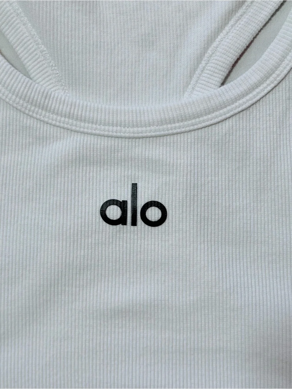 Alo Aspire Tank Top Black and White Small - Picture 4 of 8